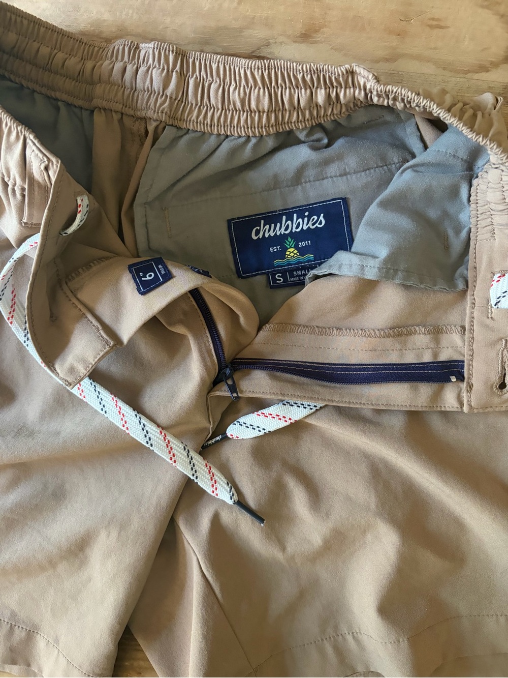 Chubbies Mens Small Khaki Chino Shorts - Tan - Picture 2 of 5